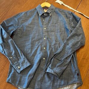 Relwen Huron blues button down M